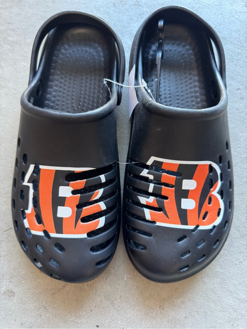 Foco Cincinnati Bengals Clog Shoes With Strap Men’s Large 11-12 New Slip Ons